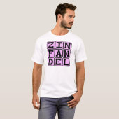 Zinfandel, Soort Witte Wijn T-shirt (Voorkant volledig)
