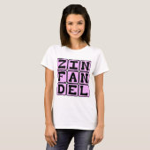 Zinfandel, Soort Witte Wijn T-shirt (Voorkant volledig)