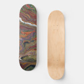Zing 1 Acryl Abstract Geode Skateboarddek Persoonlijk Skateboard (Voorkant)