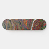 Zing 1 Acryl Abstract Geode Skateboarddek Persoonlijk Skateboard (Horizontaal)