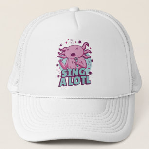 Zing a lotl Singing Axolotl Trucker Pet
