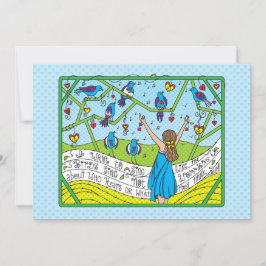 Zing als de vogelkaart Sing_Flat Card 7"x5"