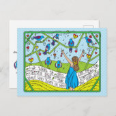 Zing als de vogels Sing_ Briefkaart (Voorkant / Achterkant)