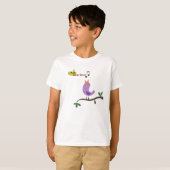 Zing als een vogel op muziekschool kinder shirt (Voorkant volledig)