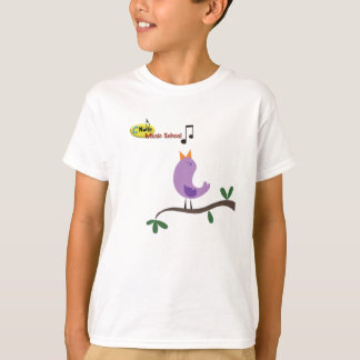 Zing als een vogel op muziekschool kinder shirt