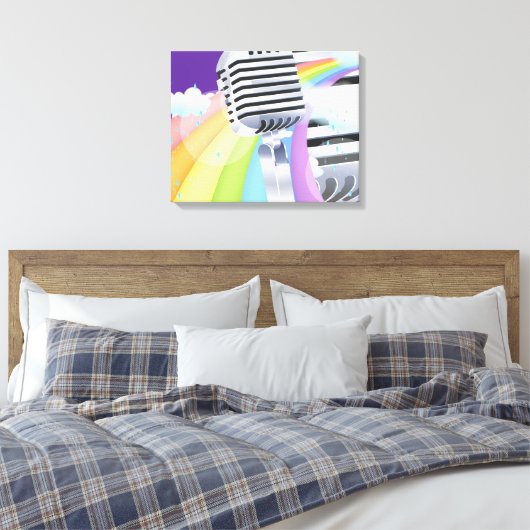 Zing als je Zingt Canvas Afdruk (Insitu (Slaapkamer))