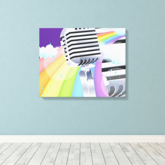 Zing als je Zingt Canvas Afdruk (Insitu (Houten vloer))