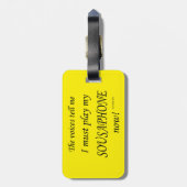 Zing De Stemmen Zeggen Bagagelabel (Achterkant verticaal)