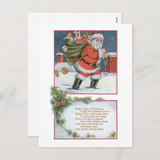 Zing een lied van Kerstmis Feestdagenkaart (Voorkant / Achterkant)