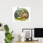 Zing een lied van zes stuivers, Oude kinderrijmpje Poster (Thuiskantoor)