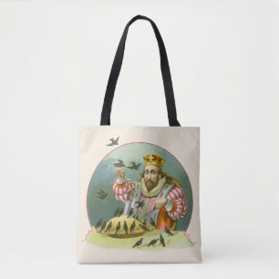 Zing een lied van zes stuivers, Vintage kinderrijm Tote Bag