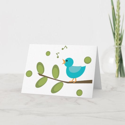 Zing een Song Bird Kaart (Voorkant)