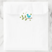 Zing een Song Bird Ronde Sticker (Tas)