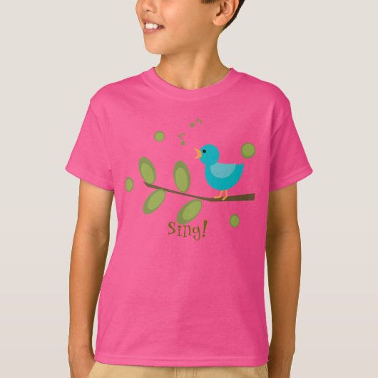 Zing een Song Bird T-shirt (Voorkant)