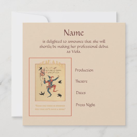 Zing een Song van de Aankondiging van het Songfest (Voorkant)