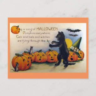 Zing een Song van Halloween  Briefkaart