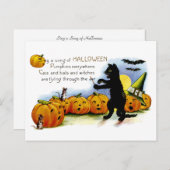 Zing een Song van Halloween Briefkaart (Voorkant / Achterkant)