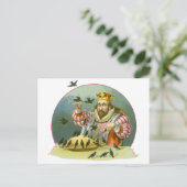 Zing een Song van Sixpence,  Nursery Rhyme Briefkaart (Staand voorkant)