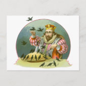 Zing een Song van Sixpence,  Nursery Rhyme Briefkaart (Voorkant)