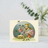 Zing een Song van Sixpence,  Nursery Rhyme Briefkaart (Staand voorkant)