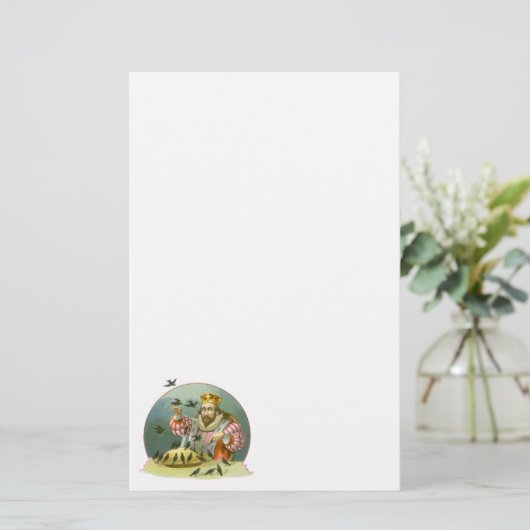 Zing een Song van Sixpence,  Nursery Rhyme Briefpapier (Staand voorkant)