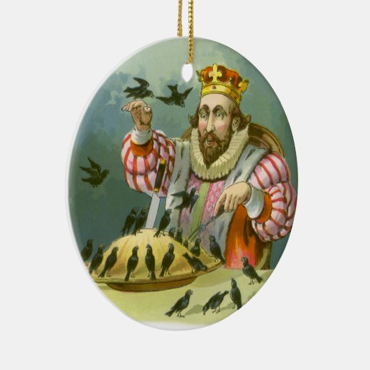 Zing een Song van Sixpence,  Nursery Rhyme Keramisch Ornament (Rechts)