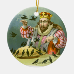 Zing een Song van Sixpence,  Nursery Rhyme Keramisch Ornament