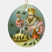 Zing een Song van Sixpence,  Nursery Rhyme Keramisch Ornament (Links)