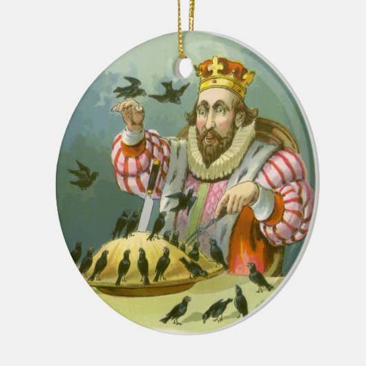 Zing een Song van Sixpence,  Nursery Rhyme Keramisch Ornament (Links)