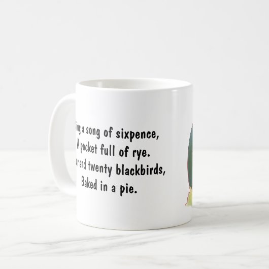 Zing een Song van Sixpence,  Nursery Rhyme Koffiemok (Voorkant links)