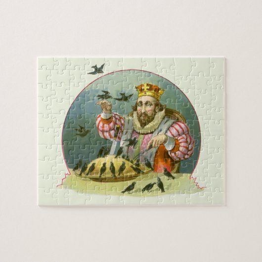 Zing een Song van Sixpence,  Nursery Rhyme Legpuzzel (Horizontaal)