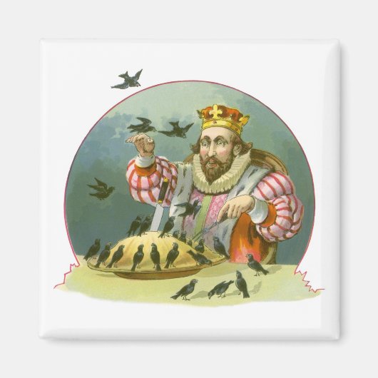 Zing een Song van Sixpence, Nursery Rhyme Magneet (Voorkant)