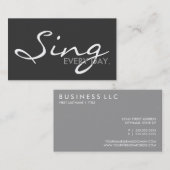 ZING elke dag. (aanpasbare kleur) Visitekaartje (Voorkant / Achterkant)