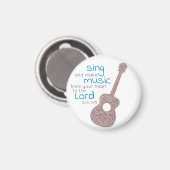 "Zing en maak muziek..." Guitar Magnet (Voorkant / Achterkant)