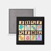 Zing gewoon Dieren Magnet (Voorkant / Achterkant)