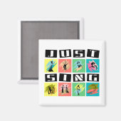 Zing gewoon magneet (Voorkant / Achterkant)