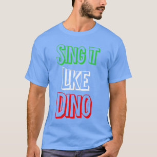 Zing het als Italiaanse kleuren Vlag Nieuwigheid v T-shirt