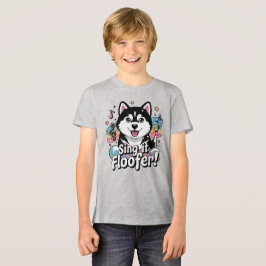Zing het, Floofer! - Kawaii Husky Howling Tri-Blend Shirt