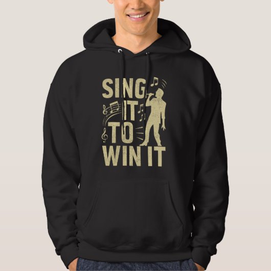 Zing het om te winnen Vocalist Hoodie (Voorkant)