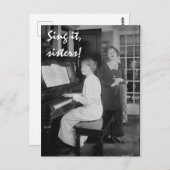 Zing het, Zussen Briefkaart (Voorkant / Achterkant)