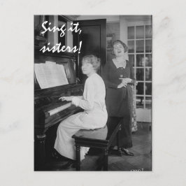 Zing het, Zussen Briefkaart