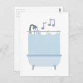 Zing in Douche Briefkaart (Voorkant / Achterkant)