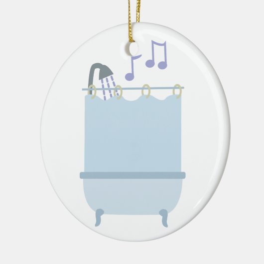 Zing in douche keramisch ornament (Links)