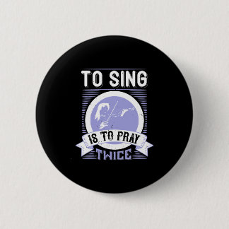 Zing is twee keer bidden ronde button 5,7 cm