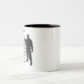 Zing je doodslied en sterf als een held # tweekleurige koffiemok (Center)