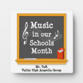 Zing je favoriete leraar uit fotoplaat (Voorkant)