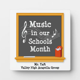 Zing je favoriete leraar uit fotoplaat