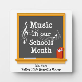 Zing je favoriete leraar uit fotoplaat