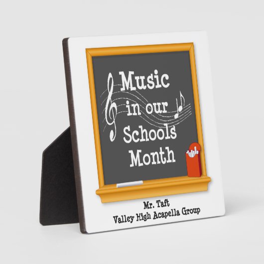 Zing je favoriete leraar uit fotoplaat (Voorkant)