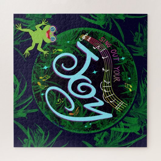 Zing je vreugde uit! legpuzzel (Horizontaal)